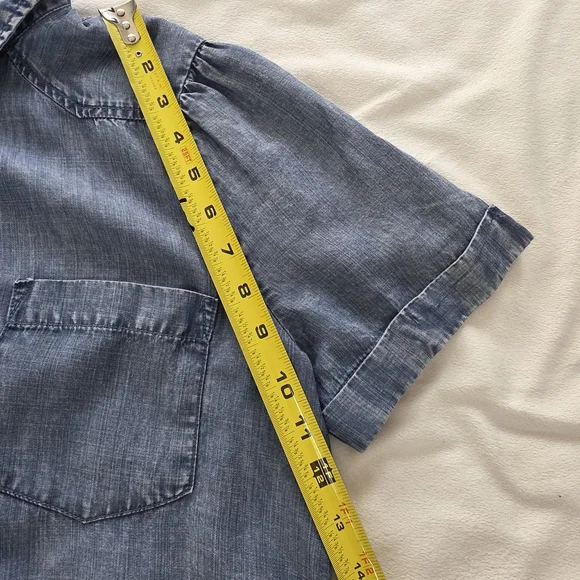 Jane and‎ Delancey Blue Button Down Shirt - Picture 4 of 9